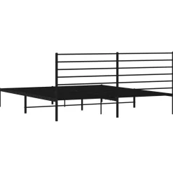 Estructura de cama Industrial con cabecero negro acero