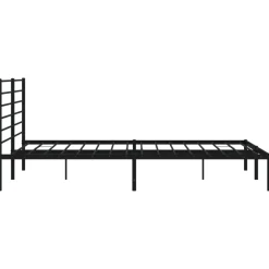 Estructura de cama Industrial con cabecero negro acero