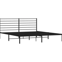 Estructura de cama Industrial con cabecero negro acero