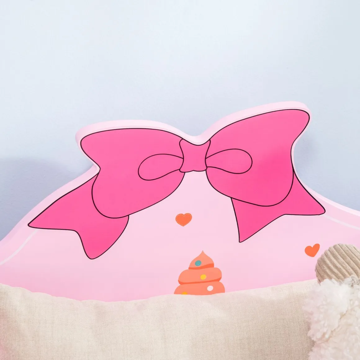 Estructura de cama infantil Dream Zonekiz anticaídas rosa 59x74x143 cm