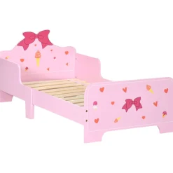 Estructura de cama infantil Dream Zonekiz anticaídas rosa 59x74x143 cm