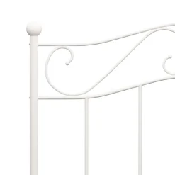 Estructura de cama metálica Pisa blanco 90x200 cm