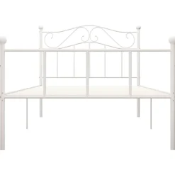 Estructura de cama metálica Pisa blanco 90x200 cm