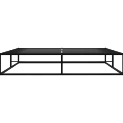 Estructura de cama metálica Siena negro 200x200 cm