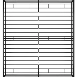 Estructura de cama metálica Siena negro 200x200 cm