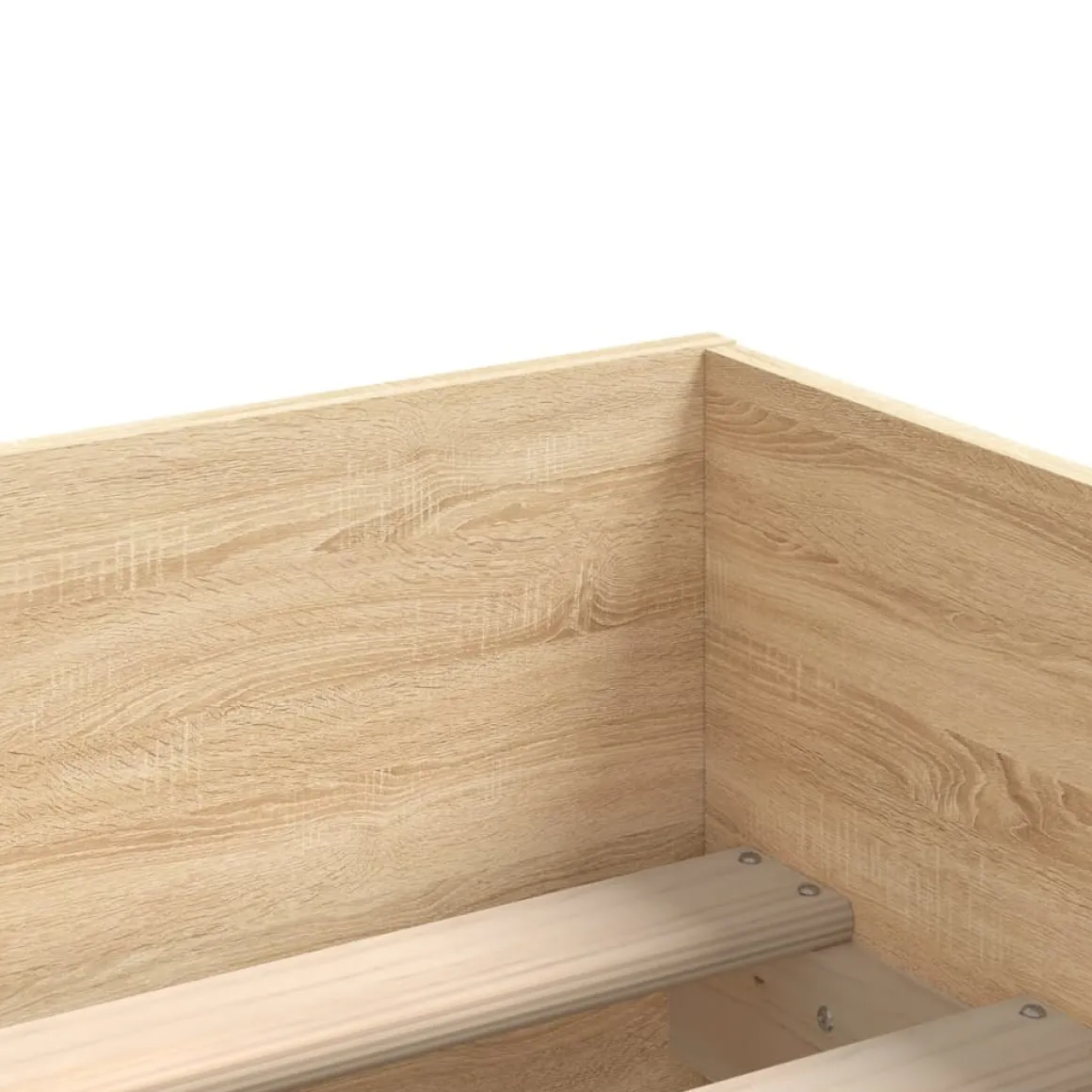 Estructura de cama Vita con 2 cajones + panel trasero 50 cm