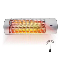 Estufa de cuarzo Infiniton HQP-W22 1200W 2 niveles de potencia colgante plata