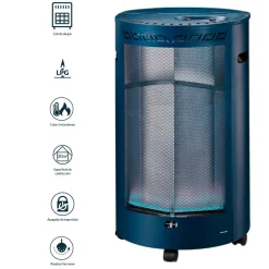 Estufa de gas Infiniton HBF-5209 4200W llama azul con ignición piezoeléctrica azul oscuro