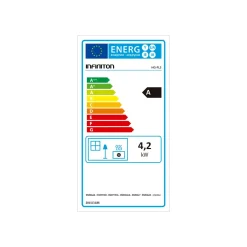 Estufa de gas Infiniton HG-FL3 4200W ignición electrónica y diseño plegable A negro