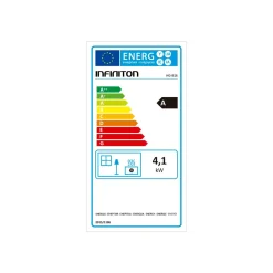 Estufa de gas Infiniton HG-B16 4100W ignición electrónica A negro