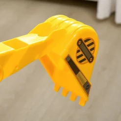 Excavadora infantil Homcom brazo móvil 18-48 meses amarillo 58,5x78x24 cm