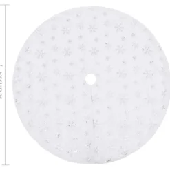 Falda para árbol de Navidad Copo blanco Ø90 cm