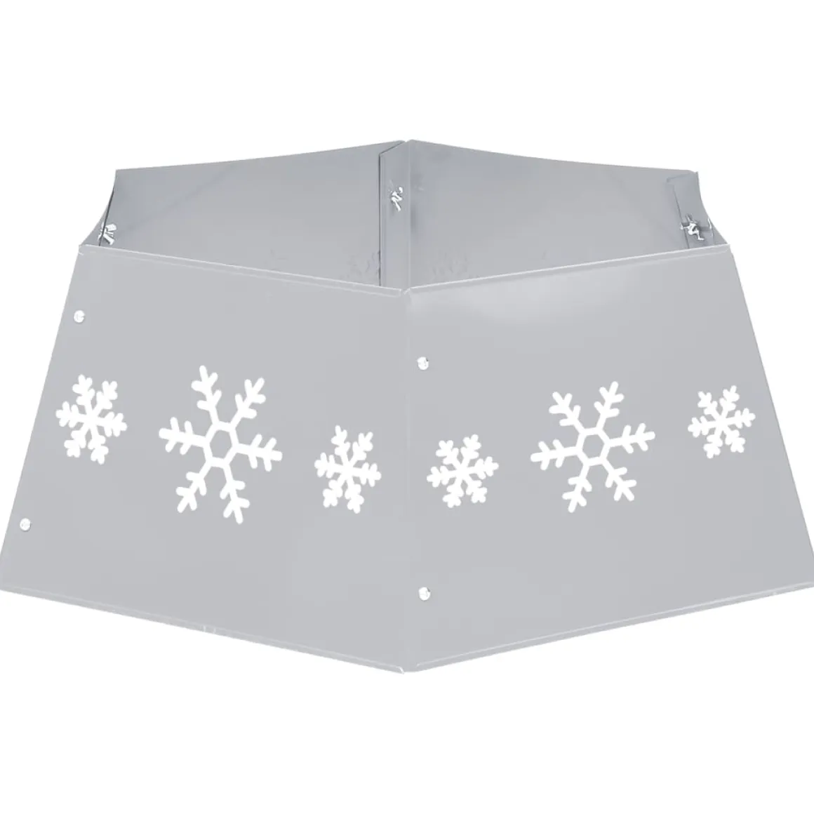 Falda para árbol de Navidad Snow hexagonal 25x68 cm