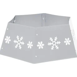 Falda para árbol de Navidad Snow hexagonal 25x68 cm