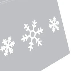 Falda para árbol de Navidad Snow hexagonal 25x68 cm