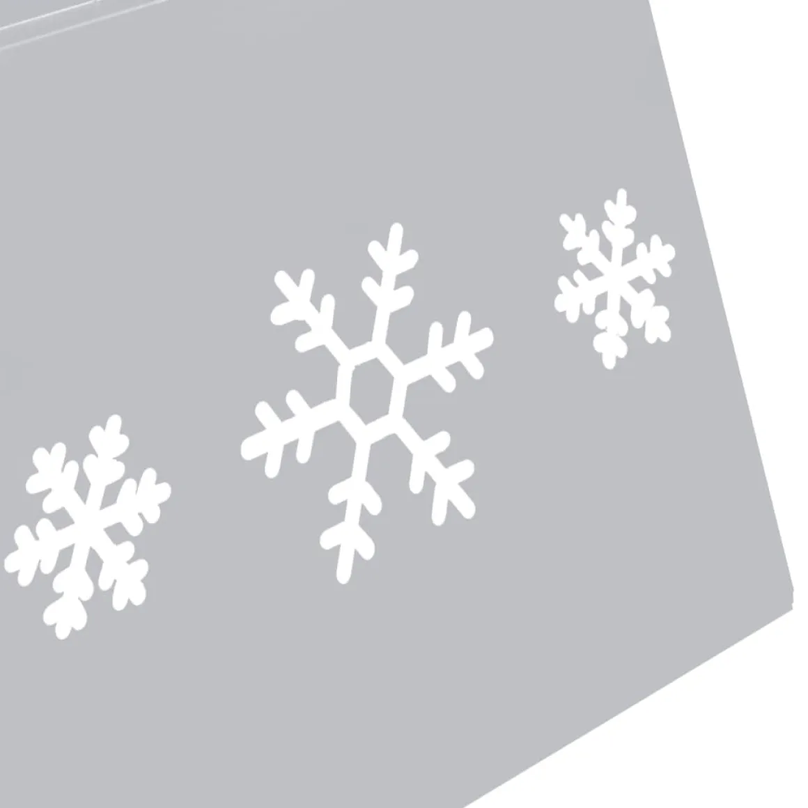 Falda para árbol de Navidad Snow hexagonal 25x68 cm