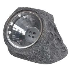 Faro solar LED piedra 11x12x8,2 cm