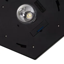 Farola de exterior con panel solar 6 LED 26,5x177 cm
