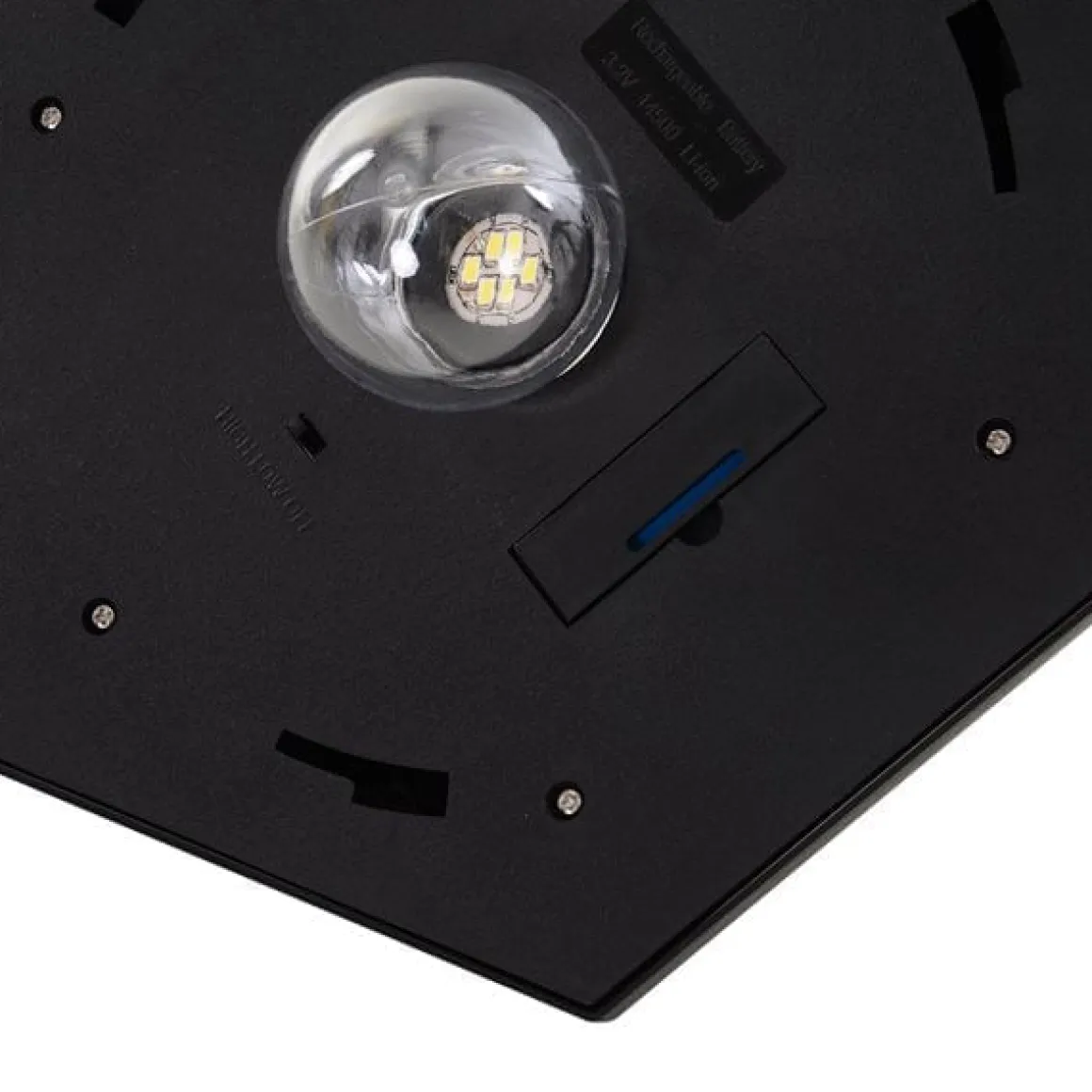 Farola de exterior con panel solar 6 LED 26,5x177 cm