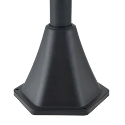 Farola de exterior Outsunny con luces LED IP44 negro 120x15x15 cm