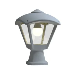 Farola Roby Fumagalli diseño sobremuro gris 29x20x20 cm