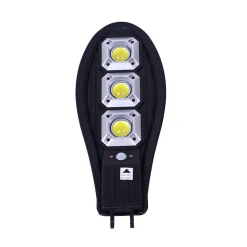 Farola solar LED encendido automático negro