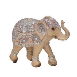 Figura de elefante Navil beige 14,5x17,5x6,5 cm