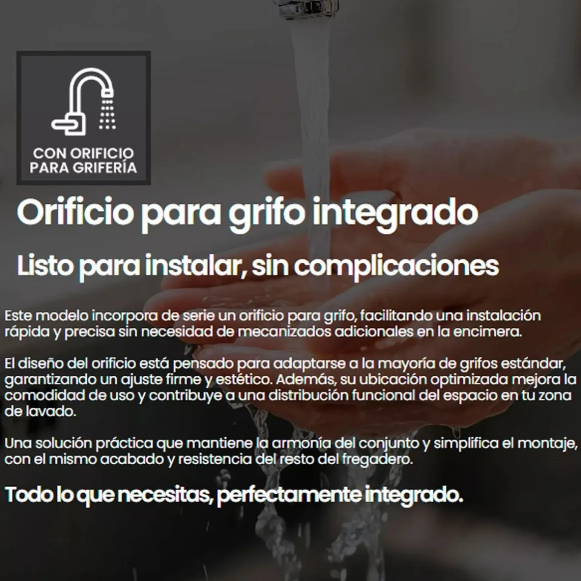 Fregadero Infiniton Reale85C2 2 sumideros satinado acero inoxidable Ø36x14 cm
