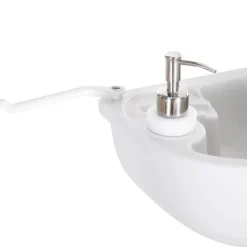 Fregadero portátil con tanque 17L blanco 51x33,5x103 cm