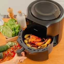 Freidora de aire Cecotec Cecofry Rain 5,5L 1550W 7 niveles de cocción negro