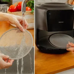 Freidora de aire Cecotec Cecofry Rain 5,5L 1550W 7 niveles de cocción negro