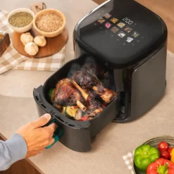 Freidora de aire Cecotec Cecofry&Grill Smokin’Prime 6500 2200W 6,5L 10 menús negro