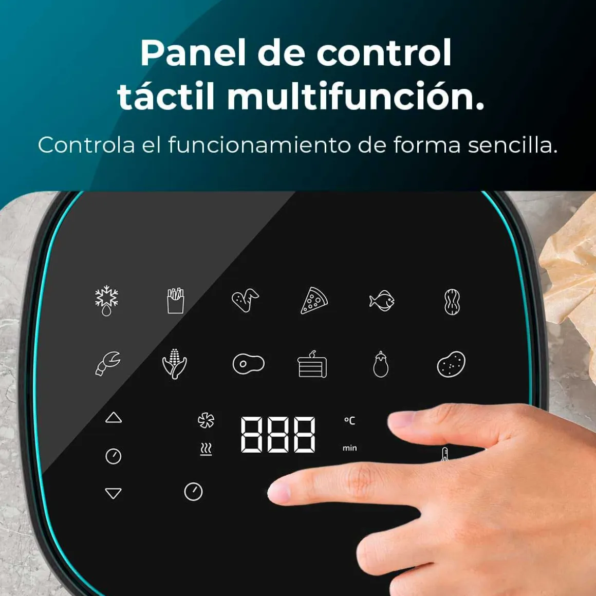 Freidora de aire Cecotec Cecofry Fantastik 6500 1700W 6,5L negro