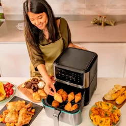 Freidora de aire Cecotec Cecofry Supreme 8000 1800W 8L 10 modos inox