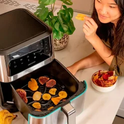 Freidora de aire Cecotec Cecofry Supreme 8000 1800W 8L 10 modos inox