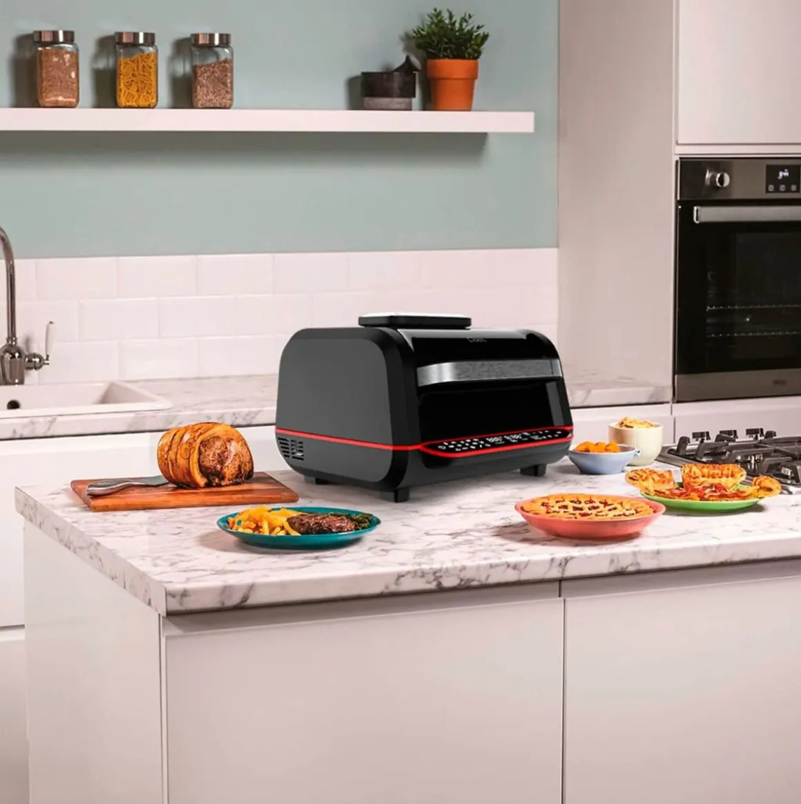 Freidora de aire Foodie Fryer Cloen 7L 8 funciones negro