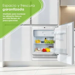 Frigorífico 1 puerta integrable Aspes ARI82600EC No Frost 121L E blanco 59,5 cm