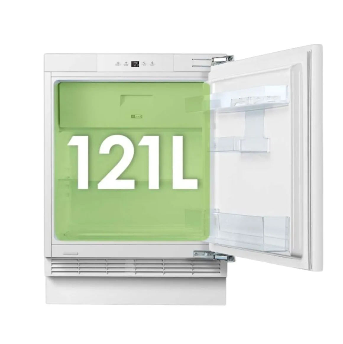 Frigorífico 1 puerta integrable Aspes ARI82600EC No Frost 121L E blanco 59,5 cm