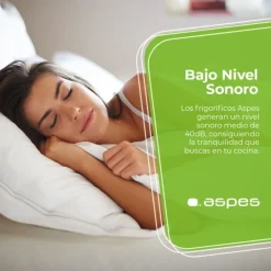 Frigorífico 2 puertas Aspes AF145503E 206L cíclico E blanco 143 cm