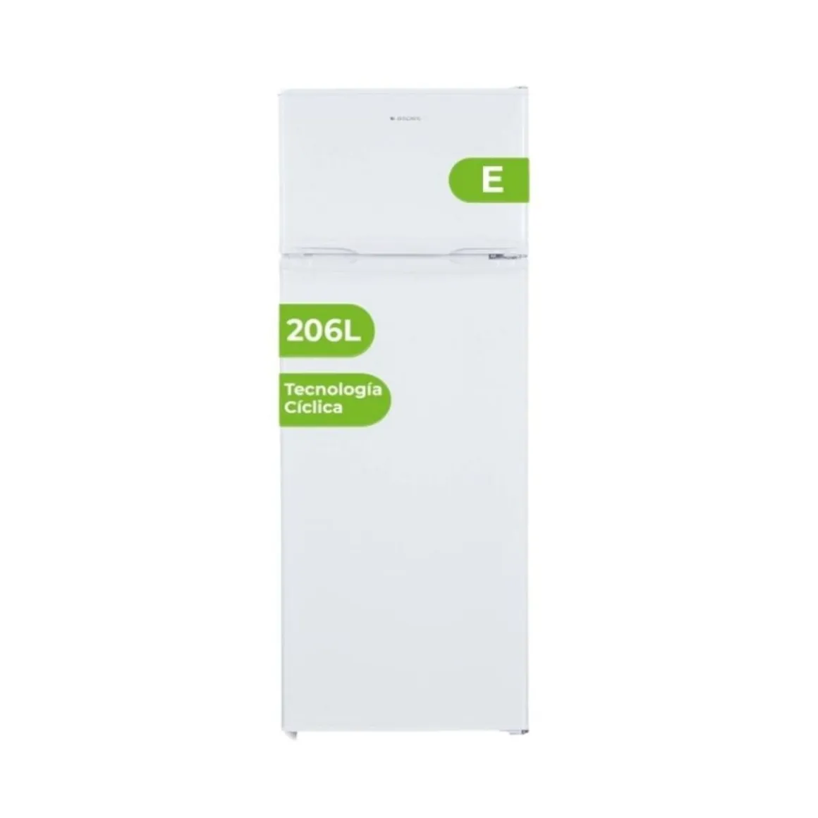 Frigorífico 2 puertas Aspes AF145503E 206L cíclico E blanco 143 cm