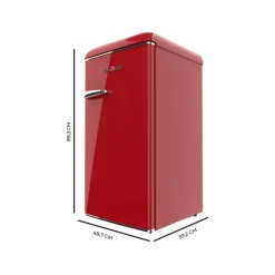 Frigorífico bajo Cecotec Bolero CoolMarket TT Origin 95 Icebox 45L E rojo 89,3 cm
