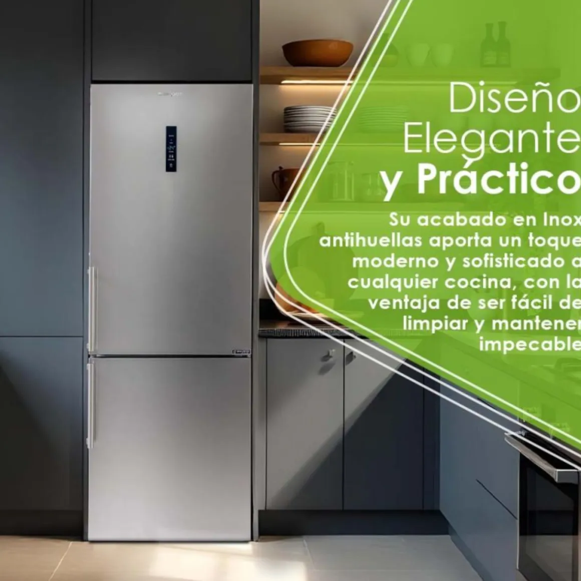 Frigorífico combi Aspes AC2700ENFIX No Frost 495L inox 200 cm