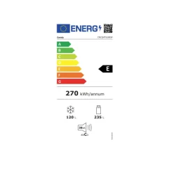 Frigorífico combi Candy CNCQ4T618EW No Frost 355L E blanco 185 cm