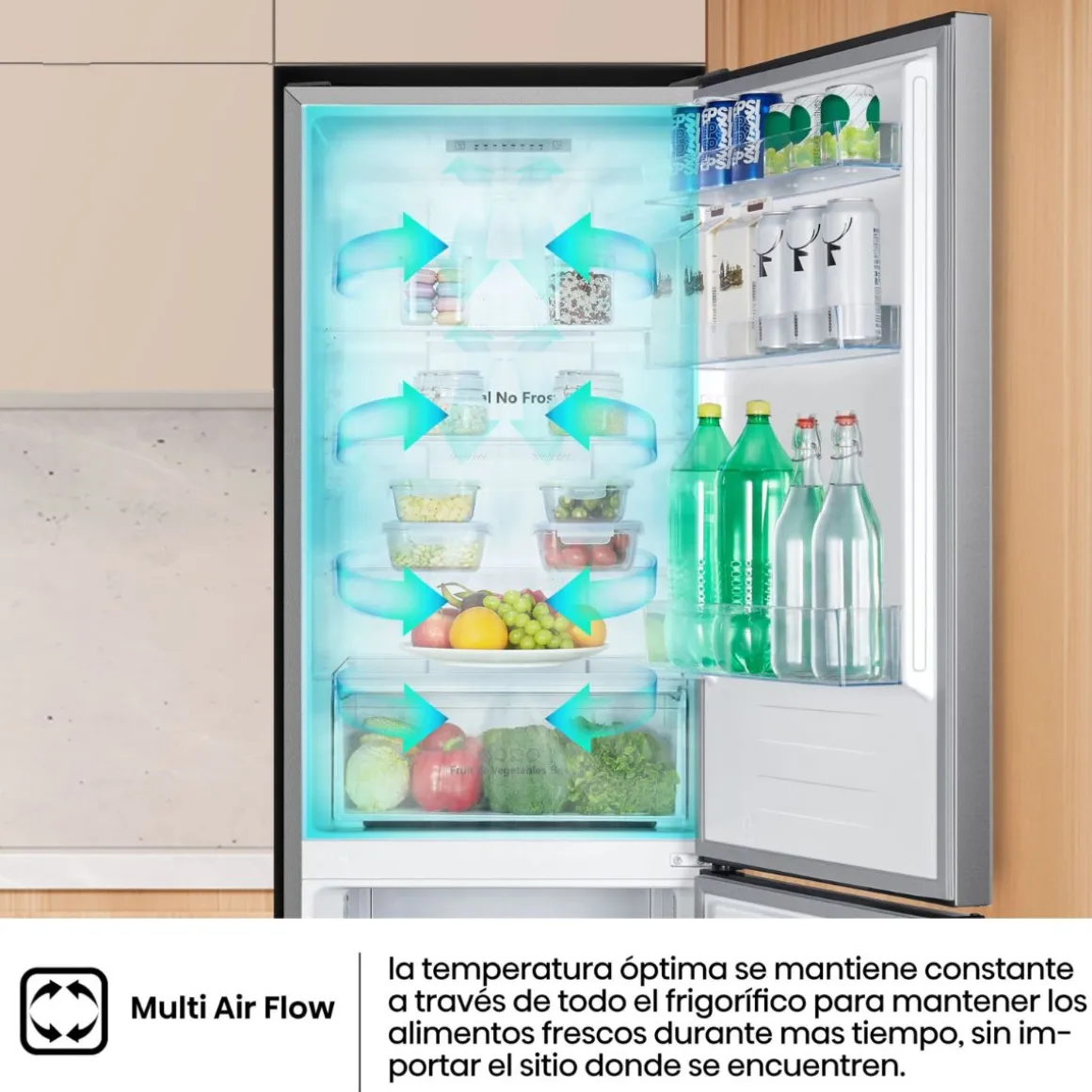 Frigorífico combi Hisense RB390N4ACE No Frost 304L E inox 186 cm