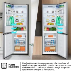 Frigorífico combi Hisense RB390N4ACE No Frost 304L E inox 186 cm