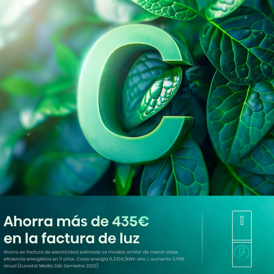 Frigorífico combi Hisense RB390N4BCC Total No Frost 304L Inverter C inox 186 cm