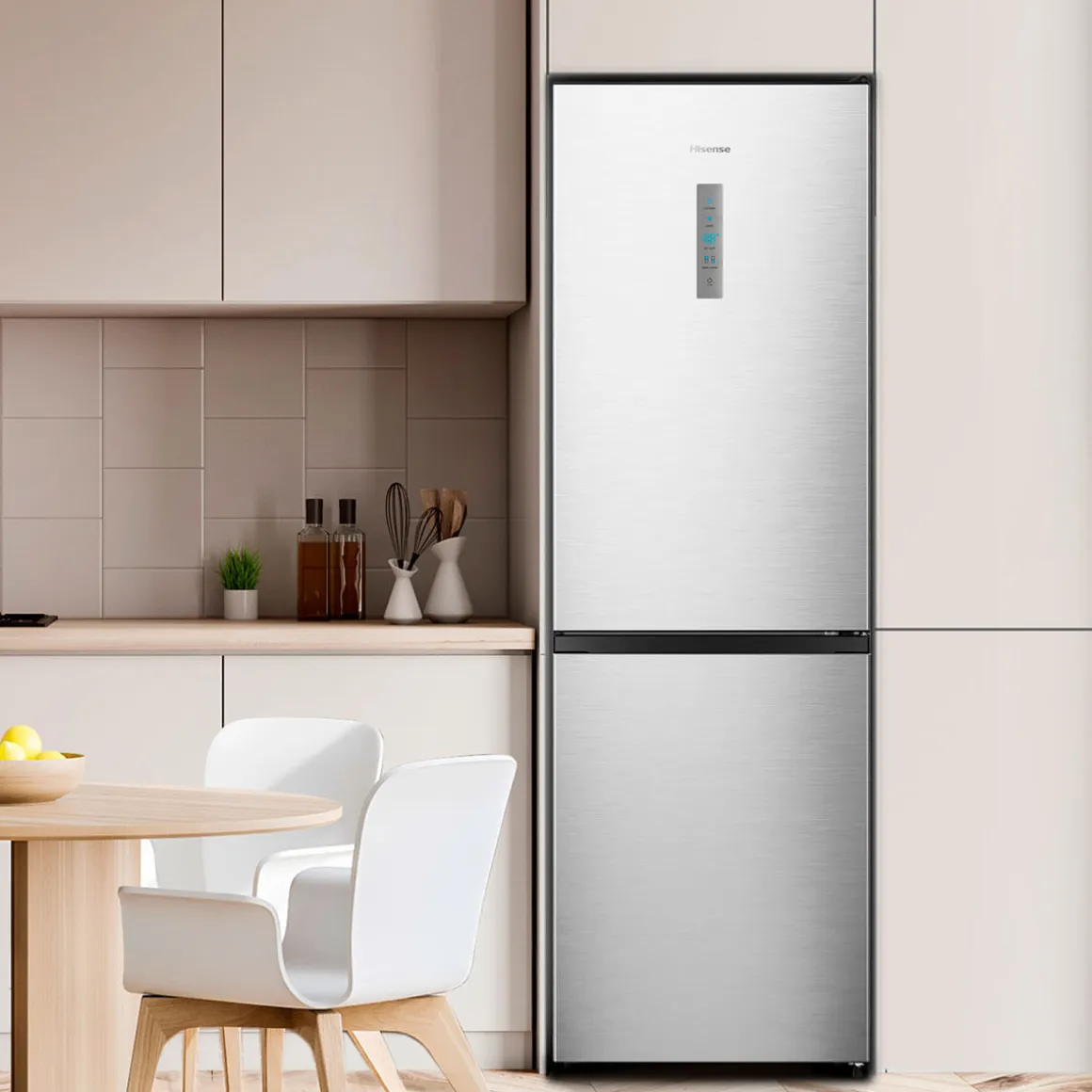 Frigorífico combi Hisense RB390N4BCC Total No Frost 304L Inverter C inox 186 cm