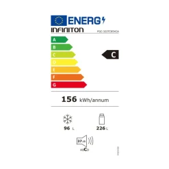 Frigorífico combi Infiniton FGC-322TC85XCA 322L No Frost C inox 185,5 cm