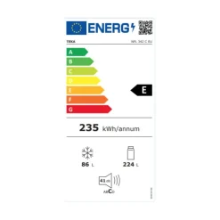 Frigorífico combi Teka NFL342C Total No Frost 302L E inox 188 cm