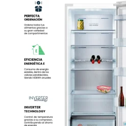 Frigorífico de 1 puerta Infiniton CL-EH84 No Frost Metal Technology 370L E blanco 185,5 cm